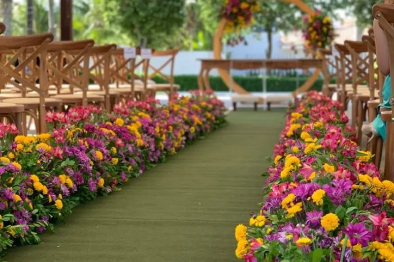 Camino de Flores para Pasillo Ceremonial